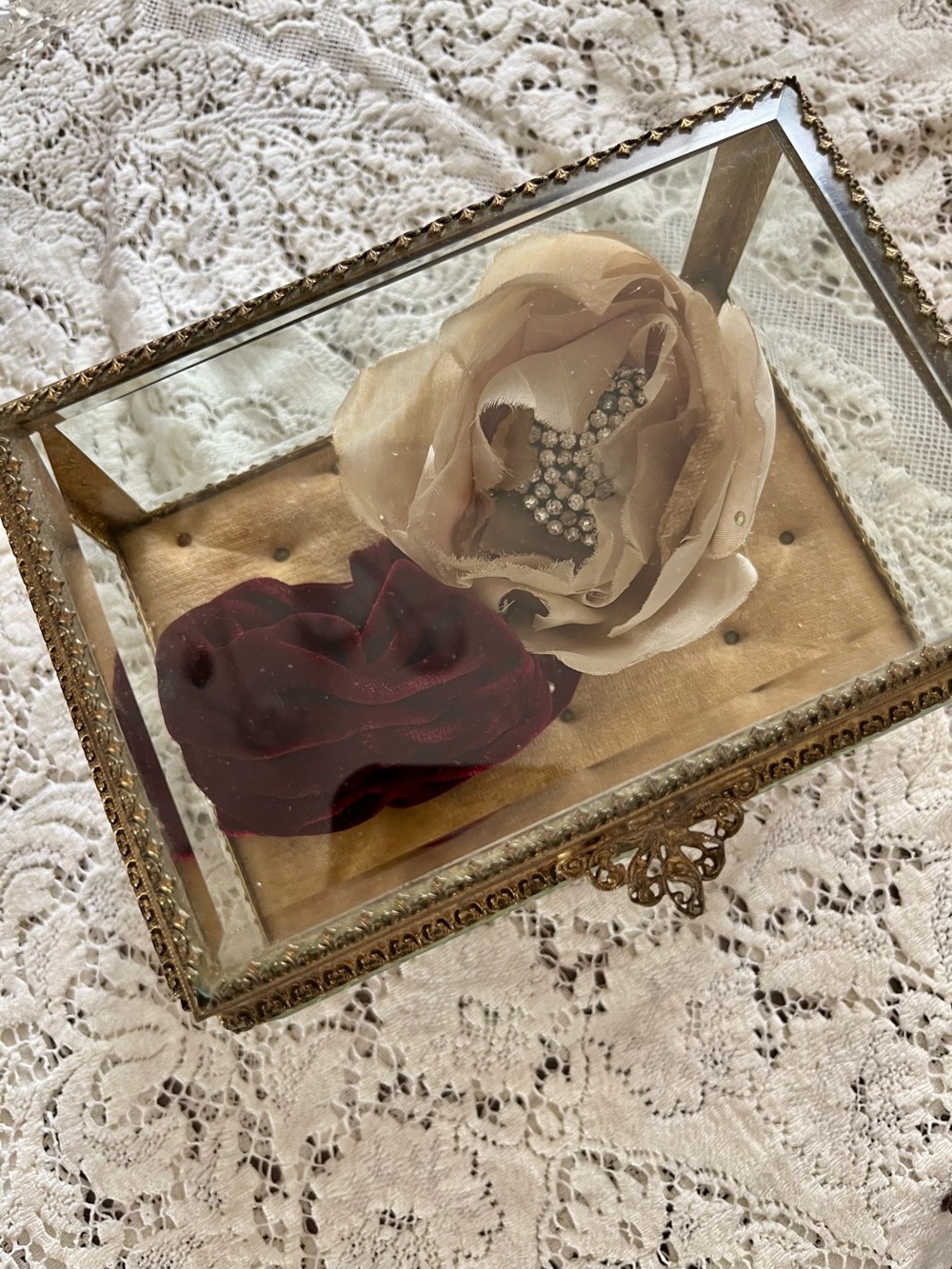 WRIST CORSAGE CUFF flower rose handcrafted
